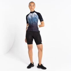 Vélo Mania -Vélo Mania aep prompt maillot de fitness zippe a manches courtes pour femme noir 1