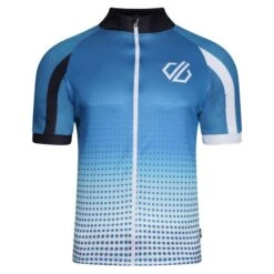 Dare 2b AEP VIrtuosity Homme Cyclosport Maillot Manches Courtes - Dégradé Bleu / Blanc