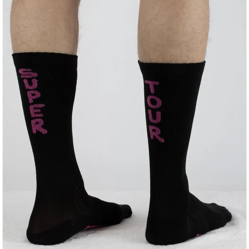 Chaussettes Verticale Rose 3 Chaussettes Verticale Rose