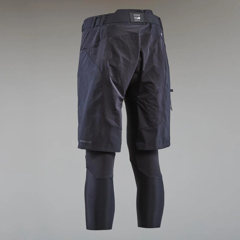 Rockrider COMBO SHORT / SOUS SHORT, 2 EN 1, DE VELO VTT EXPL 500 HOMME NOIR 4 Rockrider COMBO SHORT / SOUS SHORT, 2 EN 1, DE VELO VTT EXPL 500 HOMME NOIR – Image 2