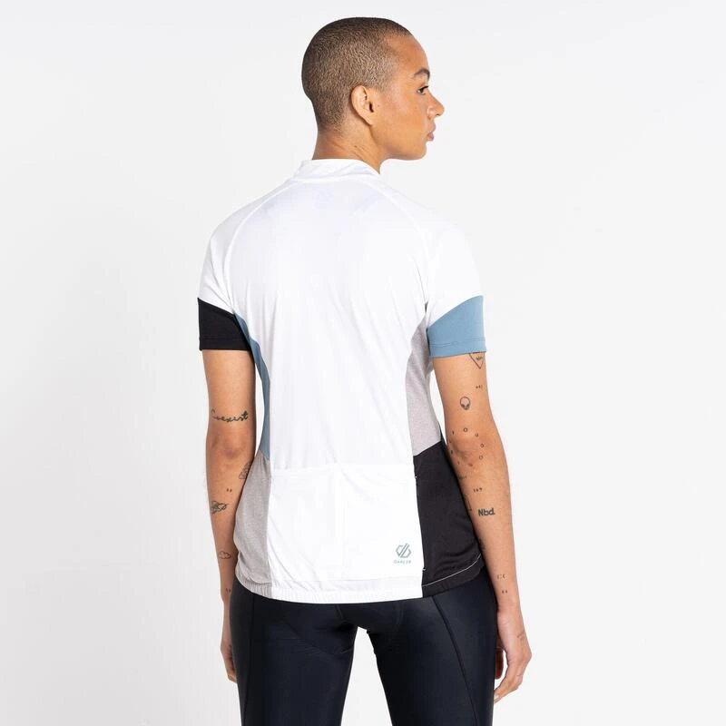 Dare 2b Compassion II Maillot De Fitness Zippé à Moitié Pour Femme - Blanc 5 Dare 2b Compassion II Maillot De Fitness Zippé à Moitié Pour Femme - Blanc – Image 3