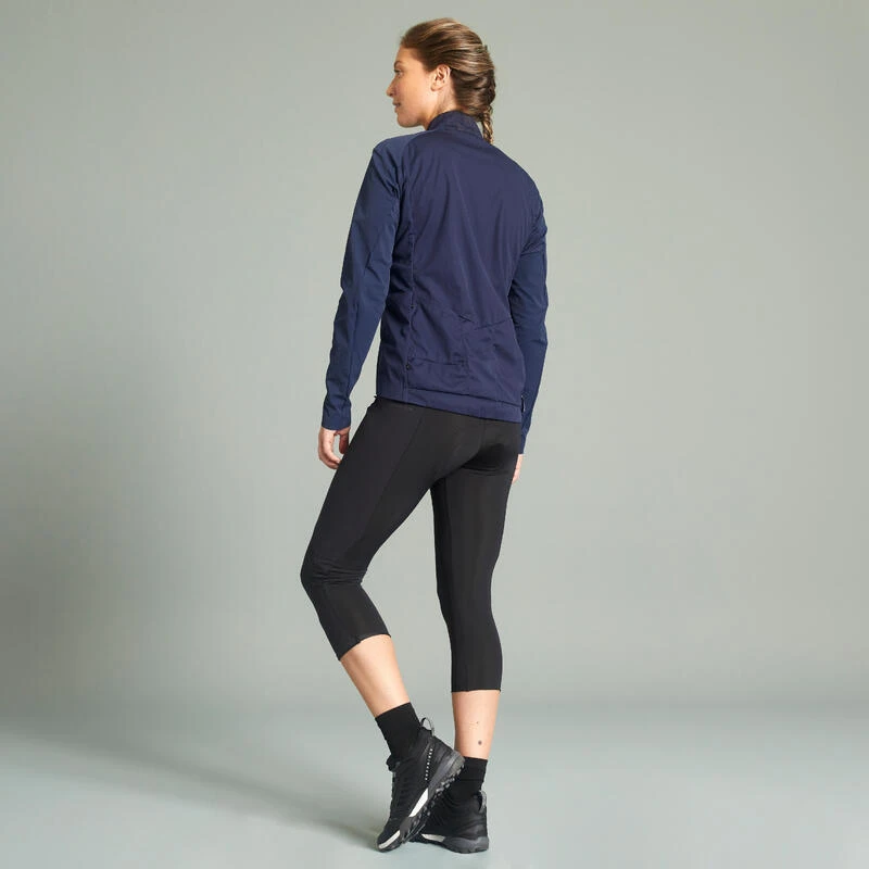 Rockrider COUPE VENT VELO VTT FEMME BLEU MARINE 4 Rockrider COUPE VENT VELO VTT FEMME BLEU MARINE – Image 2