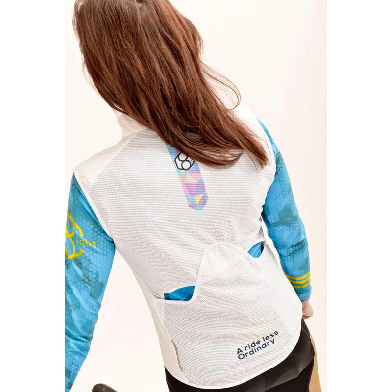 Coupe-vents Vélo Sans Manchen Pour Femmes En Blanc 8andCounting 5 Coupe-vents Vélo Sans Manchen Pour Femmes En Blanc 8andCounting – Image 3