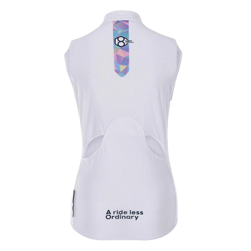 Coupe-vents Vélo Sans Manchen Pour Femmes En Blanc 8andCounting 7 Coupe-vents Vélo Sans Manchen Pour Femmes En Blanc 8andCounting – Image 5