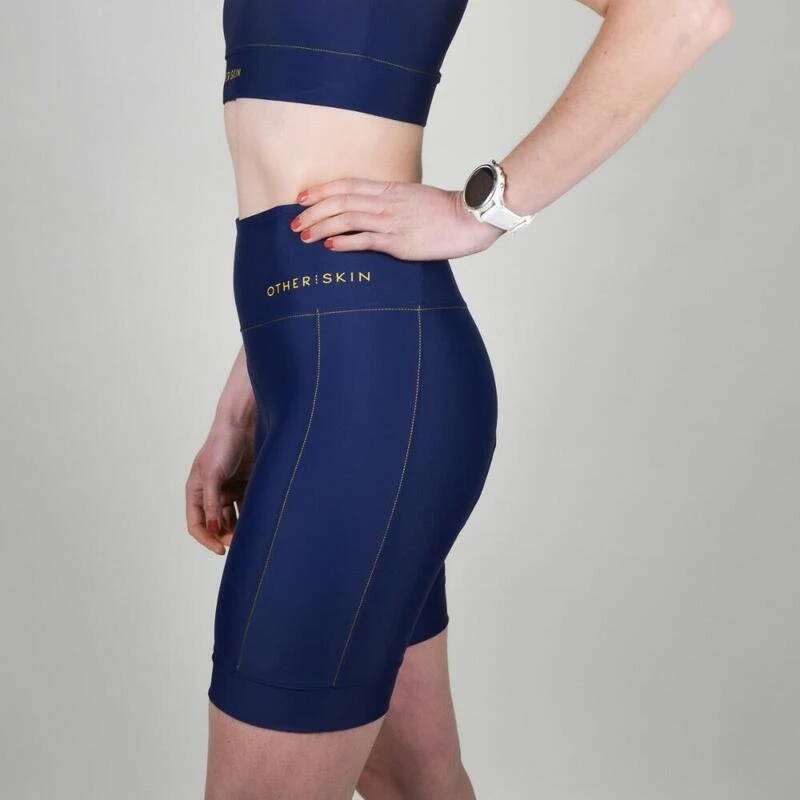 Cuissard Cyclisme Femme Bleu Ecoresponsable 4 Cuissard Cyclisme Femme Bleu Ecoresponsable – Image 2