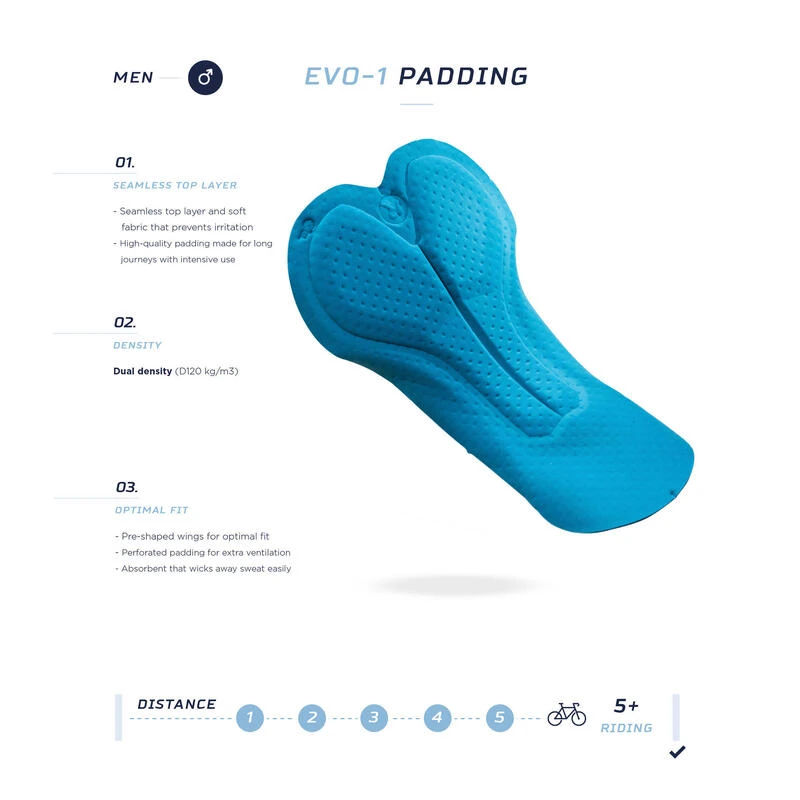 Rogelli Cuissard Long Velo Avec Bretelless Avec Peau Homme - Distance 4 Rogelli Cuissard Long Velo Avec Bretelless Avec Peau Homme - Distance – Image 2