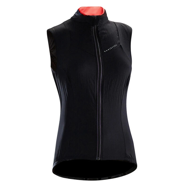 Gilet Coupe Vent Vélo Femme Sans Manches Noir 3 Gilet Coupe Vent Vélo Femme Sans Manches Noir