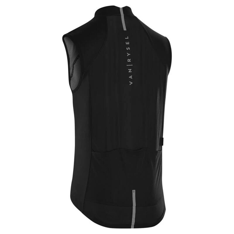 GILET COUPE-VENT VELO ROUTE HOMME - RACER Noir 4 GILET COUPE-VENT VELO ROUTE HOMME - RACER Noir – Image 2