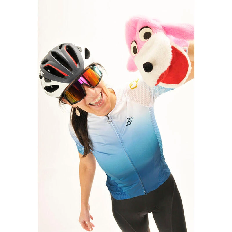 Maillot A Vélo Au Manches Courtes Pour Femmes Blue 8andCounting 7 Maillot A Vélo Au Manches Courtes Pour Femmes Blue 8andCounting – Image 5