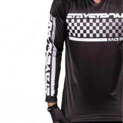 Stay Strong Maillot BMX Manches Longues Staystrong - Checker Noir -Vélo Mania maillot bmx manches longues staystrong checker noir 6