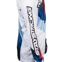 Stay Strong Maillot BMX Manches Longues Staystrong - Chevron Blanc -Vélo Mania maillot bmx manches longues staystrong chevron blanc 6