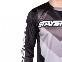 Stay Strong Maillot BMX Manches Longues Staystrong - Chevron Noir -Vélo Mania maillot bmx manches longues staystrong chevron noir 4