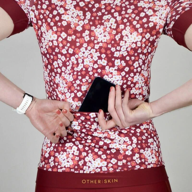 Maillot Cyclisme Femme Bordeaux Ecoresponsable 6 Maillot Cyclisme Femme Bordeaux Ecoresponsable – Image 4