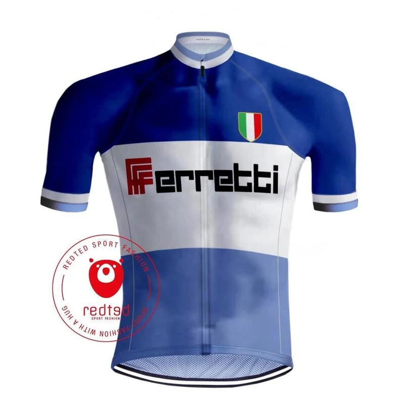 MAILLOT CYCLISME VINTAGE FERRETTI - REDTED 3 MAILLOT CYCLISME VINTAGE FERRETTI - REDTED