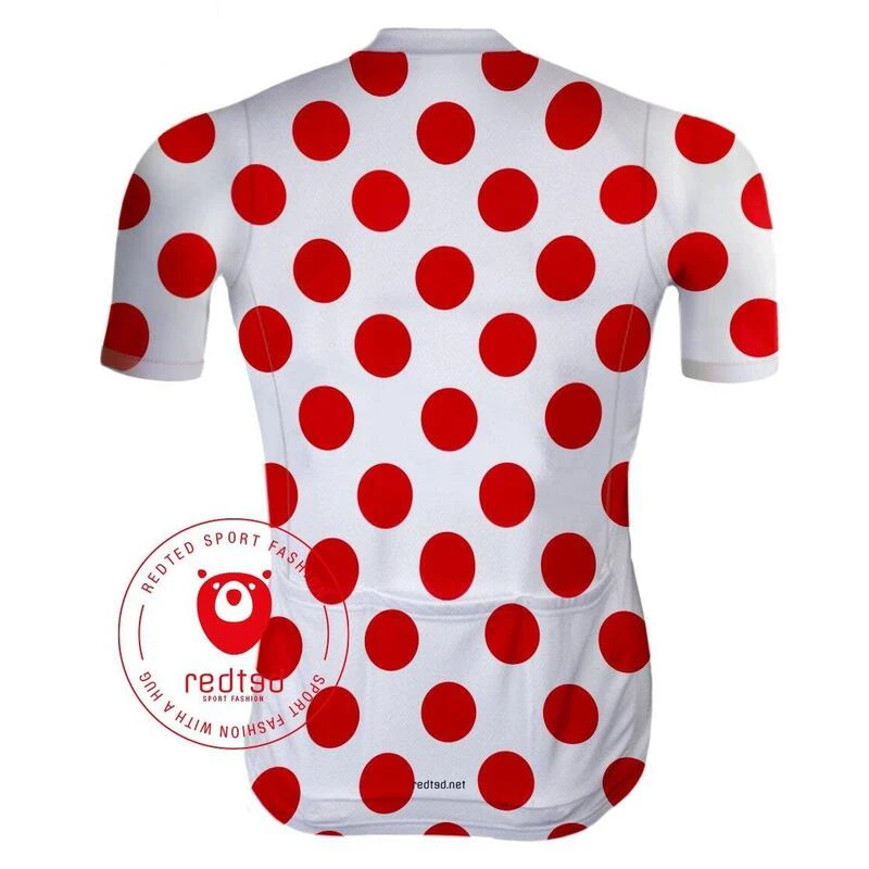 Maillot Cyclisme Vintage - Maillot à Pois Rouges - RedTed 4 Maillot Cyclisme Vintage - Maillot à Pois Rouges - RedTed – Image 2