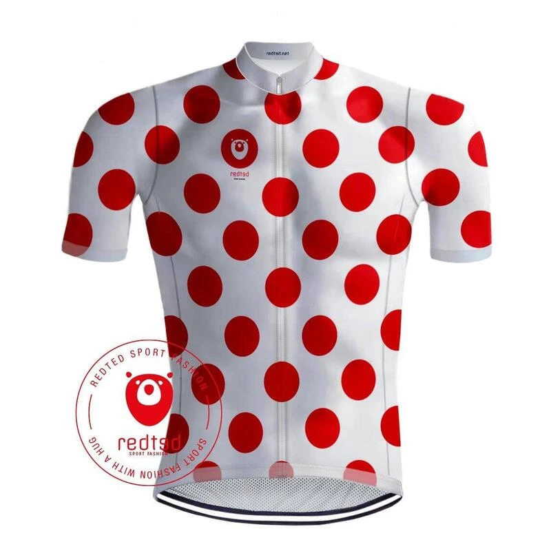Maillot Cyclisme Vintage - Maillot à Pois Rouges - RedTed 3 Maillot Cyclisme Vintage - Maillot à Pois Rouges - RedTed