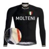 Maillot Cyclisme Vintage Molteni (POLAIRE) - REDTED – Noir -Vélo Mania maillot cyclisme vintage molteni polaire redted noir