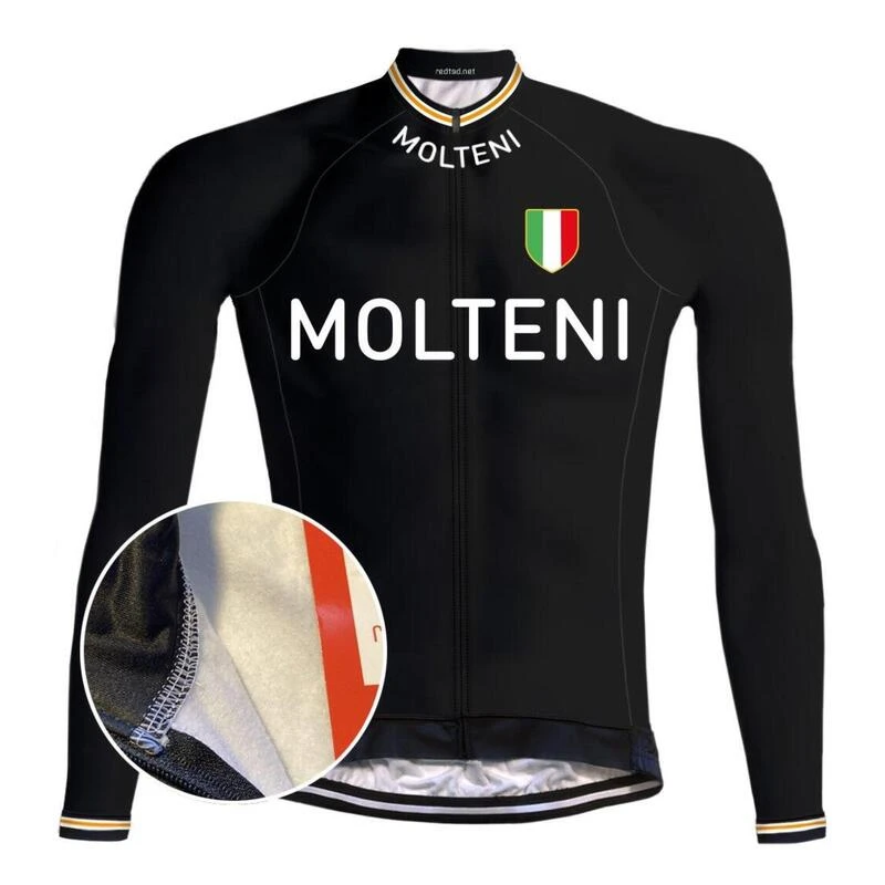 Maillot Cyclisme Vintage Molteni (POLAIRE) - REDTED – Noir 3 Maillot Cyclisme Vintage Molteni (POLAIRE) - REDTED – Noir