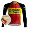 MAILLOT CYCLISME VINTAGE (POLAIRE) TI-RALEIGH – REDTED -Vélo Mania maillot cyclisme vintage polaire ti raleigh redted