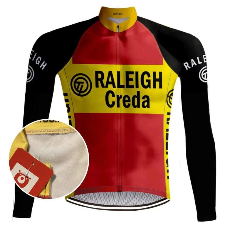 MAILLOT CYCLISME VINTAGE (POLAIRE) TI-RALEIGH – REDTED 3 MAILLOT CYCLISME VINTAGE (POLAIRE) TI-RALEIGH – REDTED