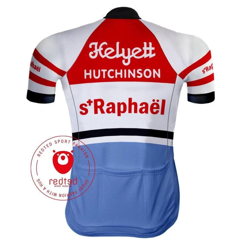 MAILLOT CYCLISME VINTAGE SAINT RAPHAËL - REDTED 4 MAILLOT CYCLISME VINTAGE SAINT RAPHAËL - REDTED – Image 2