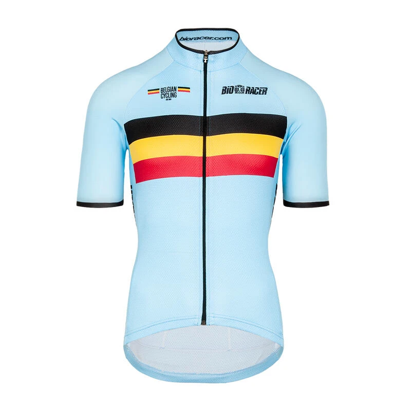 Bioracer Maillot Cycliste - Bleu - Unisexe - Officiel Equipe Belgique (2022) 3 Bioracer Maillot Cycliste - Bleu - Unisexe - Officiel Equipe Belgique (2022)