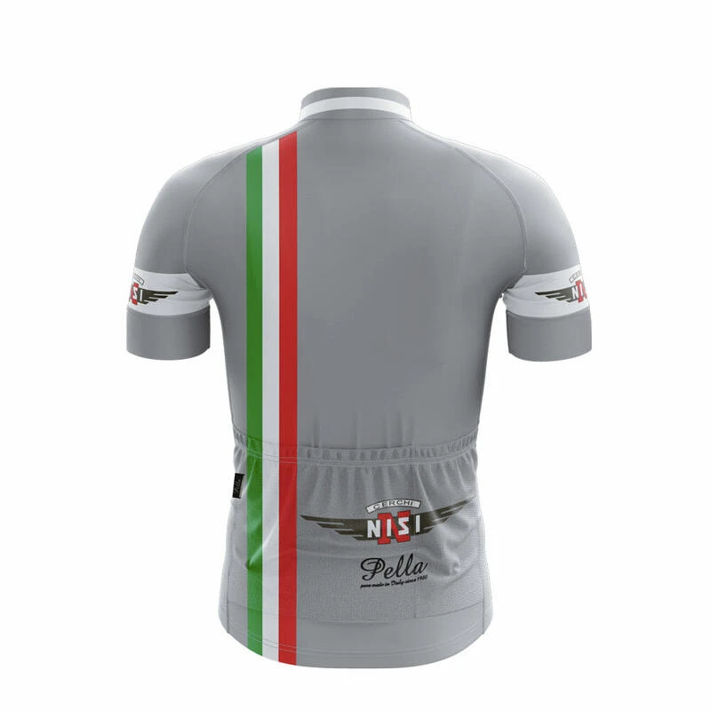 Maillot De Cyclisme à Manches Courtes Gris Cerchi Nisi 4 Maillot De Cyclisme à Manches Courtes Gris Cerchi Nisi – Image 2