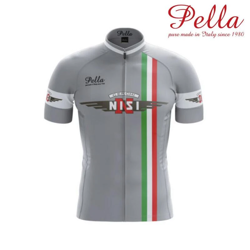 Maillot De Cyclisme à Manches Courtes Gris Cerchi Nisi 3 Maillot De Cyclisme à Manches Courtes Gris Cerchi Nisi