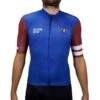 Maillot De Cyclisme Manches Courtes Bleu & Rouge 'Paterberg' -Vélo Mania maillot de cyclisme manches courtes bleu and rouge paterberg