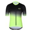 Maillot De Vélo Manches Courtes WAVE Noir/jaune -Vélo Mania maillot de velo manches courtes wave noirjaune