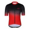 Maillot De Vélo Manches Courtes WAVE Noir/rouge 2 Maillot De Vélo Manches Courtes WAVE Noir/rouge -Vélo Mania maillot de velo manches courtes wave noirrouge