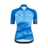 Santini Maillot Leader Wwt Eco Femme - Officiel Uci Bleu Ciel Velò 2 Santini Maillot Leader Wwt Eco Femme - Officiel Uci Bleu Ciel Velò -Vélo Mania maillot leader wwt eco femme officiel uci bleu ciel velo