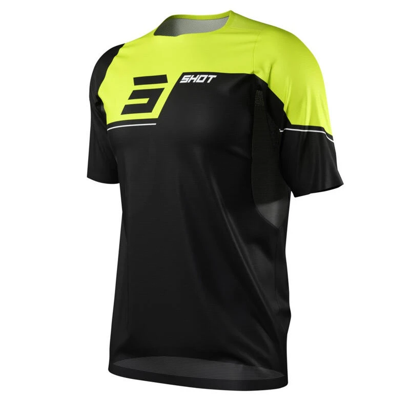 Maillot Manches Courtes Shot Revolt Noir/Jaune 3 Maillot Manches Courtes Shot Revolt Noir/Jaune