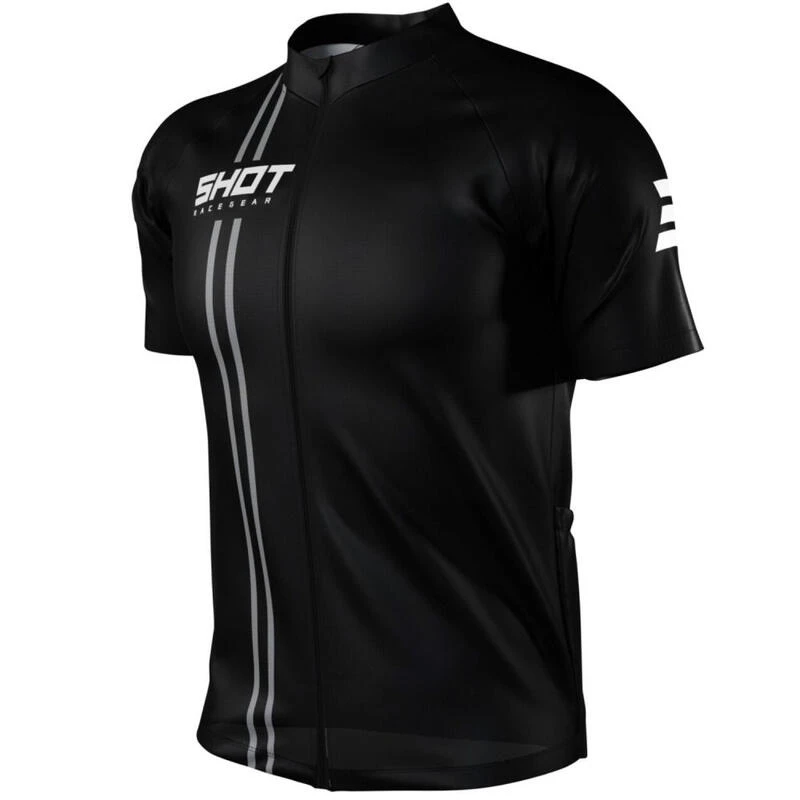 Maillot Manches Courtes Shot Unlimited Zip Noir 3 Maillot Manches Courtes Shot Unlimited Zip Noir