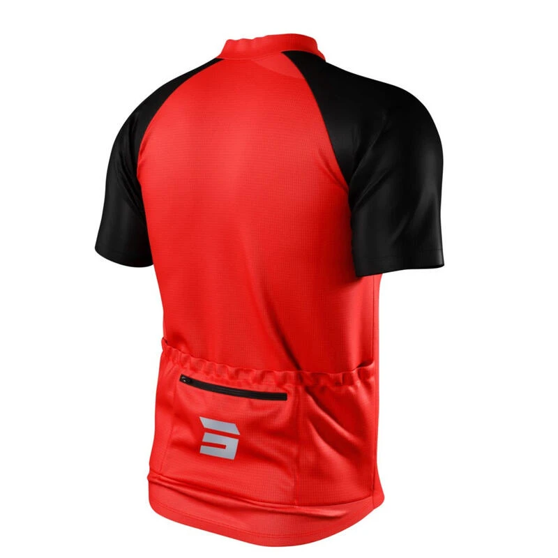 Maillot Manches Courtes Shot Unlimited Zip Rouge 5 Maillot Manches Courtes Shot Unlimited Zip Rouge – Image 3