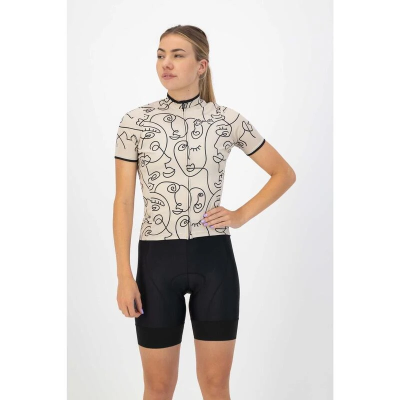 Rogelli Maillot Manches Courtes Velo Femme - Faces 4 Rogelli Maillot Manches Courtes Velo Femme - Faces – Image 2