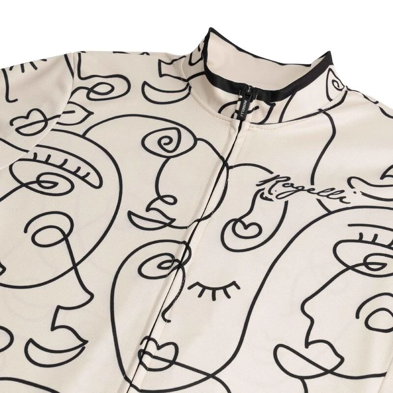 Rogelli Maillot Manches Courtes Velo Femme - Faces 6 Rogelli Maillot Manches Courtes Velo Femme - Faces – Image 4