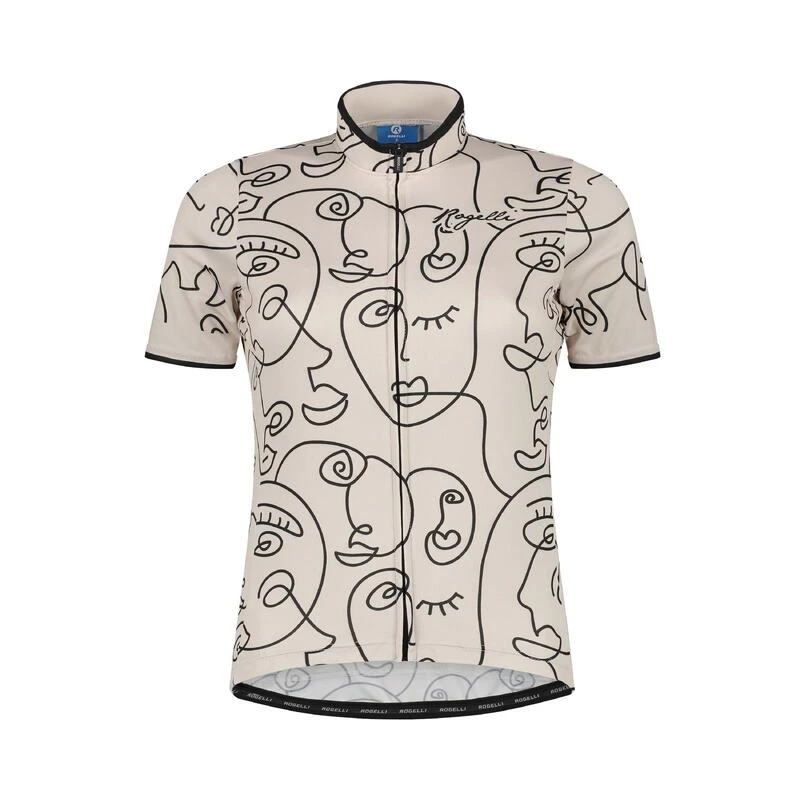 Rogelli Maillot Manches Courtes Velo Femme - Faces 3 Rogelli Maillot Manches Courtes Velo Femme - Faces