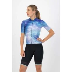 Rogelli Maillot Manches Courtes Velo Femme - Tie Dye -Vélo Mania maillot manches courtes velo femme tie dye 6