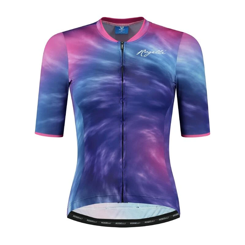 Rogelli Maillot Manches Courtes Velo Femme - Tie Dye 3 Rogelli Maillot Manches Courtes Velo Femme - Tie Dye