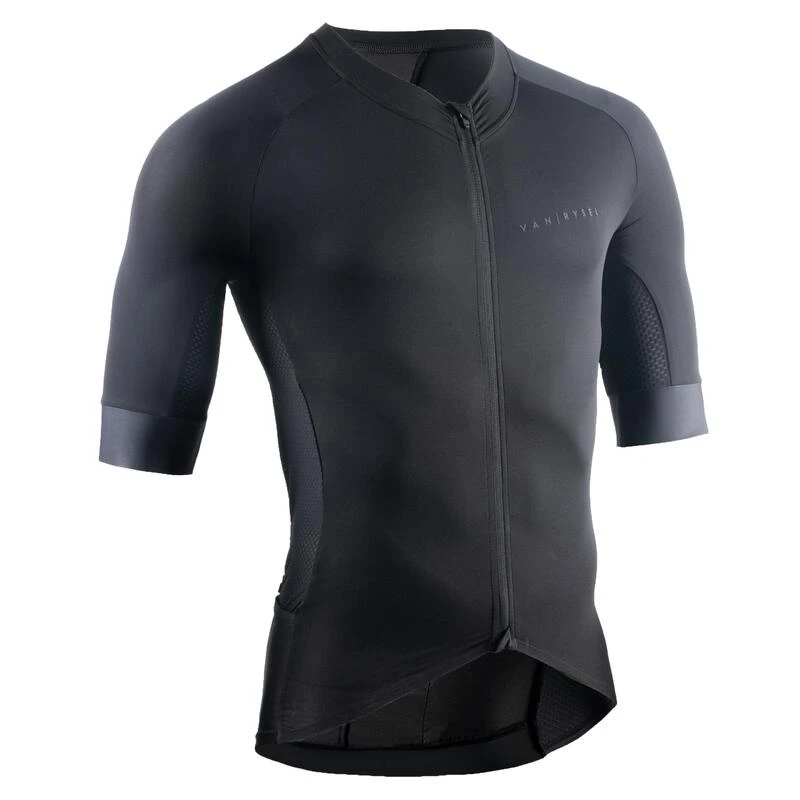 Maillot Manches Courtes Vélo Route VAN RYSEL RACER Noir 3 Maillot Manches Courtes Vélo Route VAN RYSEL RACER Noir