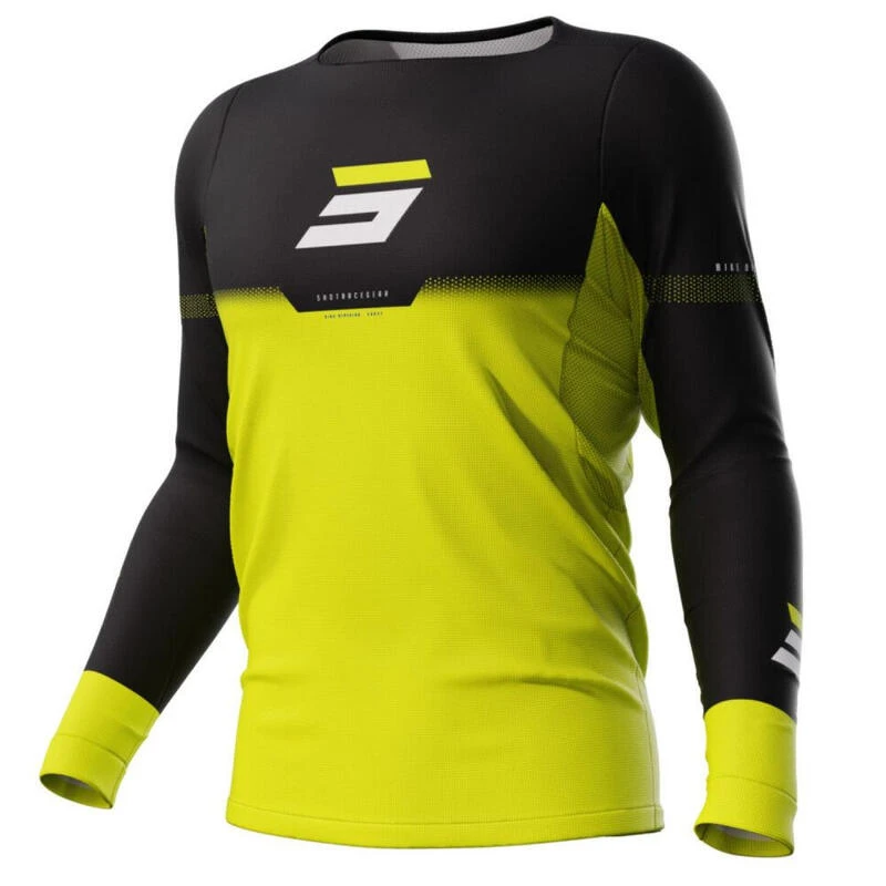 Maillot Manches Longues Shot Rogue Stok Neon Yellow 3 Maillot Manches Longues Shot Rogue Stok Neon Yellow