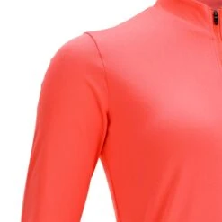Maillot Manches Longues Vélo Route Femme 100 Corail -Vélo Mania maillot manches longues velo route femme 100 corail 4