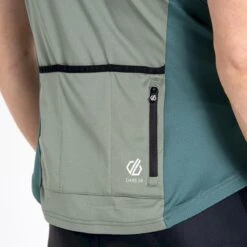 Dare 2b Maillot STAY THE COURSE Homme (Vert Kaki) -Vélo Mania maillot stay the course homme vert kaki 3