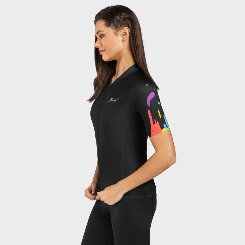 Maillot Vélo Manches Courtes Femme M2 Aquarelle 5 Maillot Vélo Manches Courtes Femme M2 Aquarelle – Image 3
