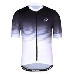 Maillot Vélo Manches Courtes WAVE Noir/blanc