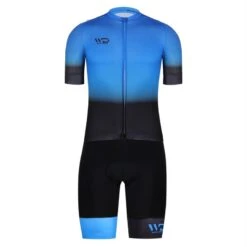 Maillot Vélo PERFORMANCE Noir/bleu -Vélo Mania maillot velo performance noirbleu 2