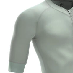 Maillot Vélo Route Manches Courtes été Homme - ENDURANCE RACER Gris Sauge -Vélo Mania maillot velo route manches courtes ete homme endurance racer gris sauge 3