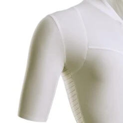 Maillot Vélo Route Manches Courtes Racer Femme Blanc Cassé -Vélo Mania maillot velo route manches courtes racer femme blanc casse 3