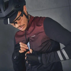 MAILLOT VELO ROUTE MANCHES LONGUES MI-SAISON HOMME - RC500 SHIELD BORDEAUX 10 MAILLOT VELO ROUTE MANCHES LONGUES MI-SAISON HOMME - RC500 SHIELD BORDEAUX -Vélo Mania maillot velo route manches longues mi saison homme rc500 shield bordeaux 3